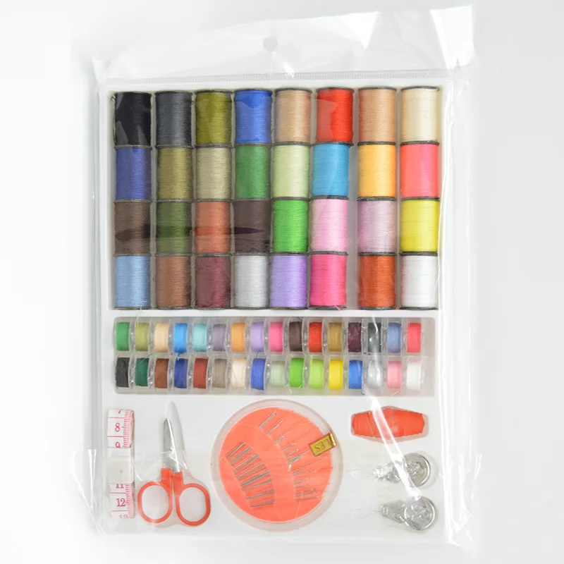 Wholesale 64 Color Household Sewing Thread Sewing Box DIY Hand Sewing Accessories Set