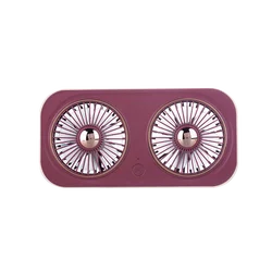 New Retro Desktop Outdoor Handheld Practical Double Motor Folding Fan Portable Desk Fan Usb Cooling Fan with 2000mah Battery