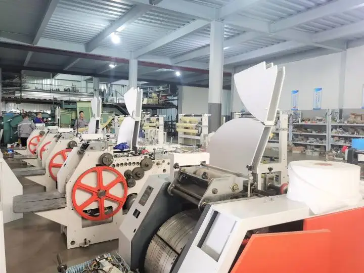 Roll Feed KFC V Bottom Paper Bag Making Machine With Printing
