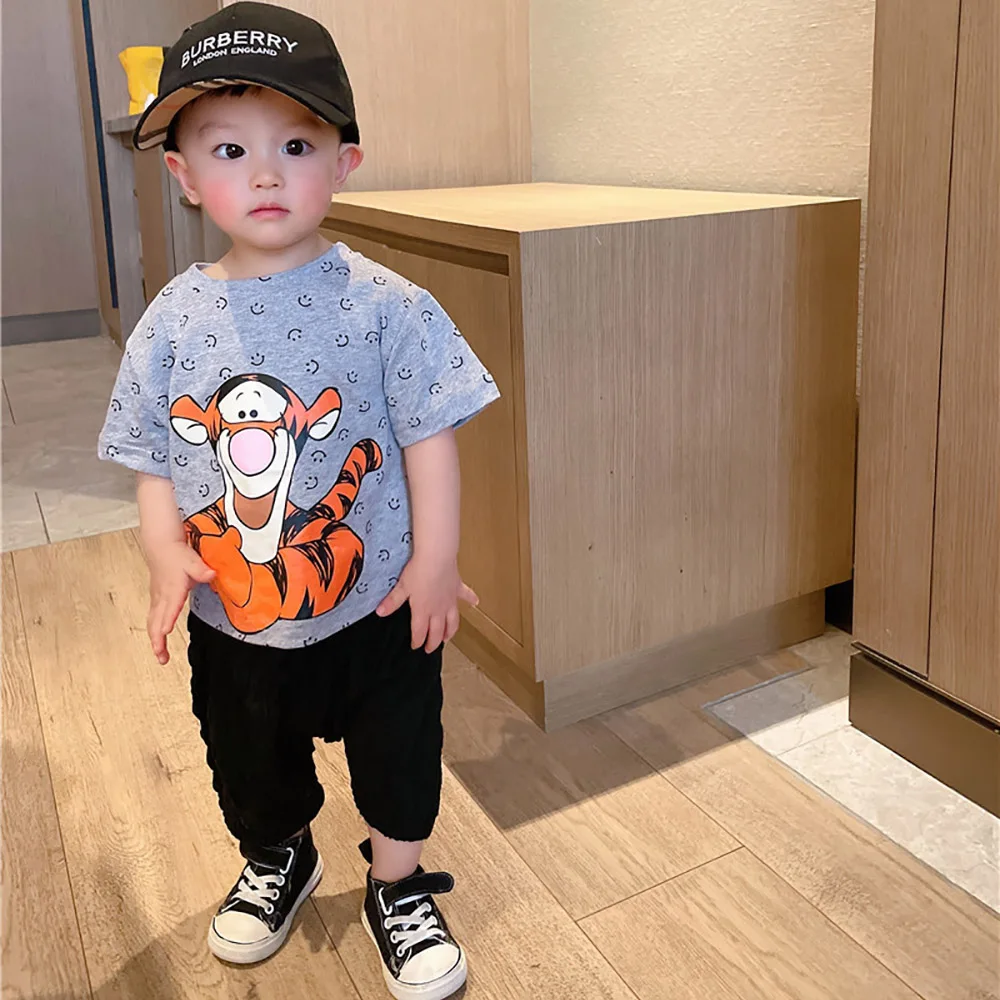 
Newest Baby Toddler Cute T-shirt Cartoon Pattern Boys Tops 