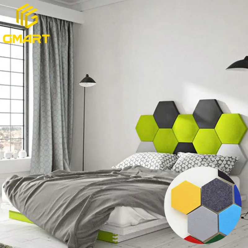 GoodSound Australia Market Polyester Felt Pet Hexagonal Soundproof Theatre Wall Anti Sound Acoustic Panels For Outdoor