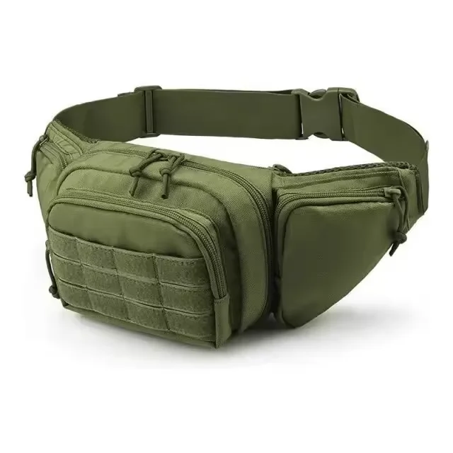 Luger Tactical Waist Pack Nylon Bodypack Hiking Phone Pouch Outdoor Sports Green Men Hunting Climbing Camping Belt Cs Bags