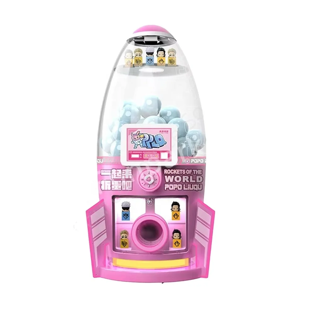 Twisted Bouncy Ball Vending Machine Gumball Capsules Dispenser for CoinOperated Games