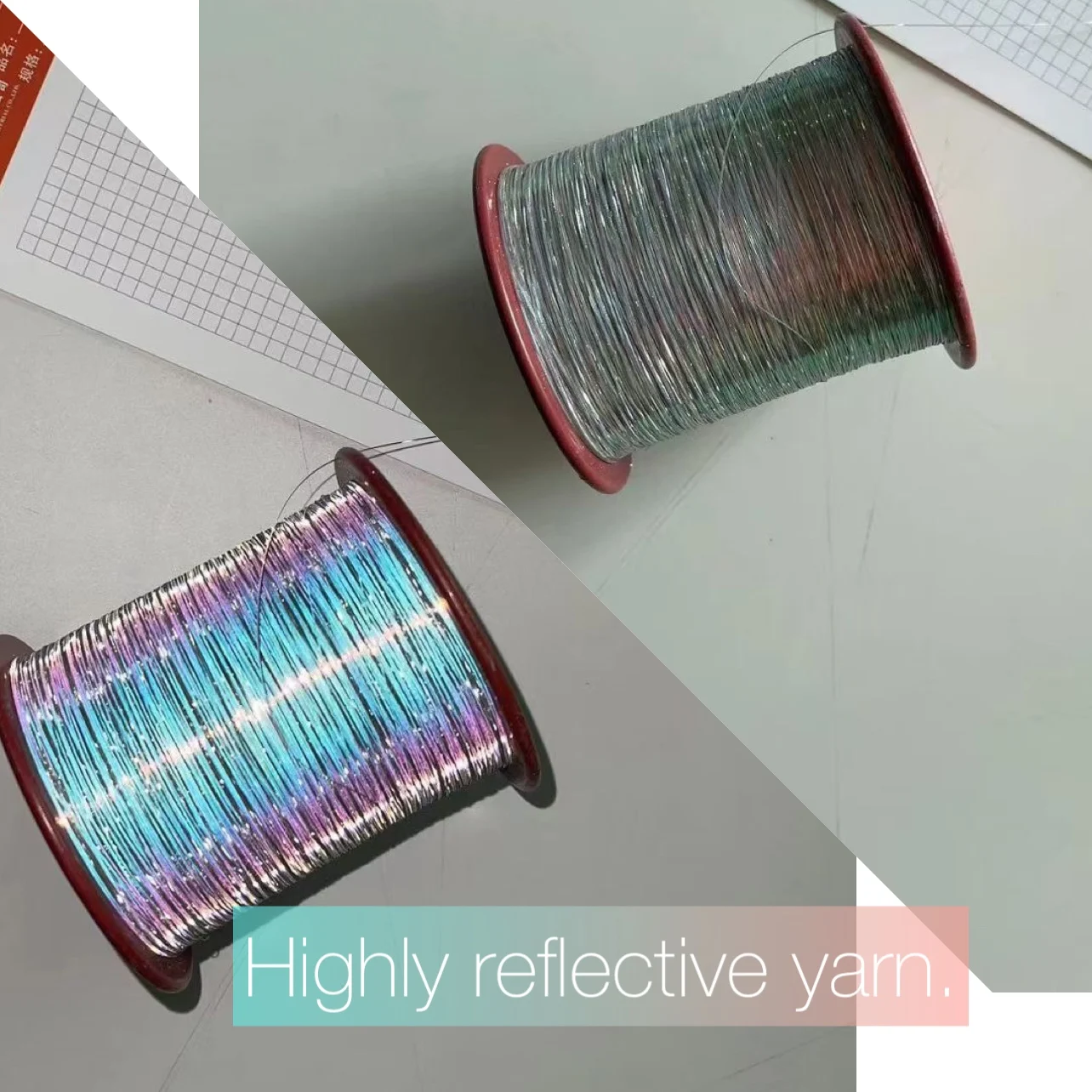 Светоотражающая пряжа волокна для пользовательских дизайнов носков