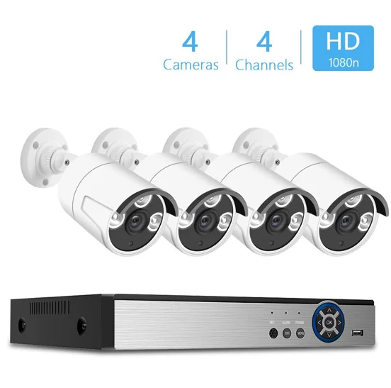 4ch 1080P AHD Indoor Dvr kit Ahd OutdoorI Ir  Night Vision Home Security Camera System Cctv Camera