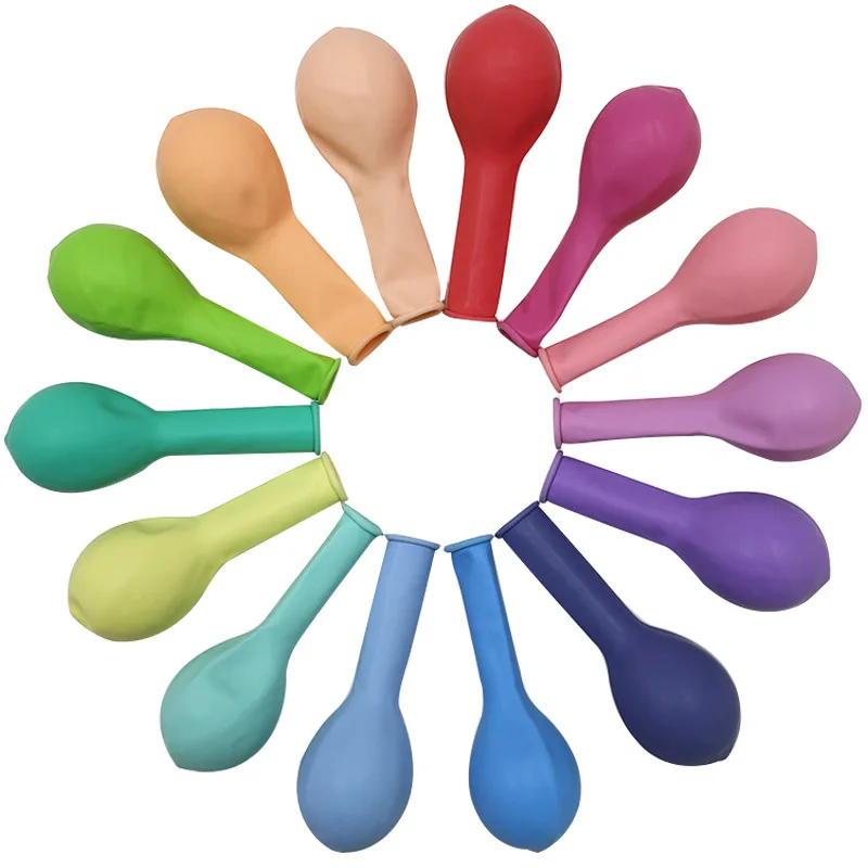 100pcs Wholesale Pastel Latex Balloon Kit 10 Inch Assorted Macaron Candy Color Latex Balloons