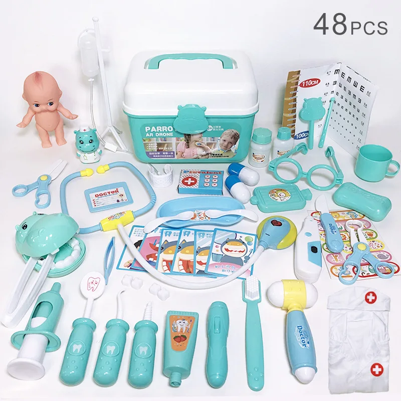 Children Christmas Gift Hospital Accessories Medical Kit Nurse Toys Pretend Play Girls Role-playing Games Set Kids Doctor Set