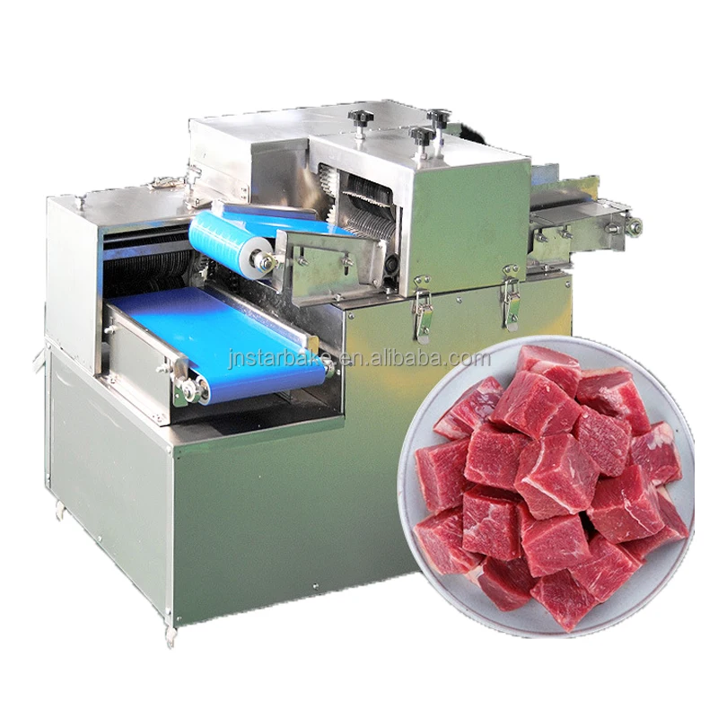 Gold Supplier fish pork diced chicken breast cube cutting electric meat cube cutting machines / chopped meat machine
