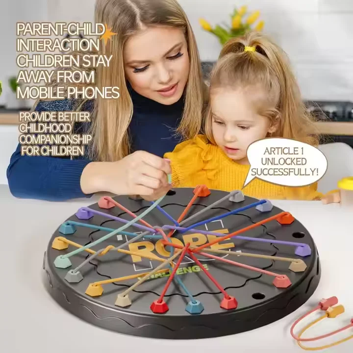 2025 new Wholesale Tiktok Hotsale Plastic Rope Untie Challenge Board Game Train Your Solving Skills with Unrope Undo Rope Games