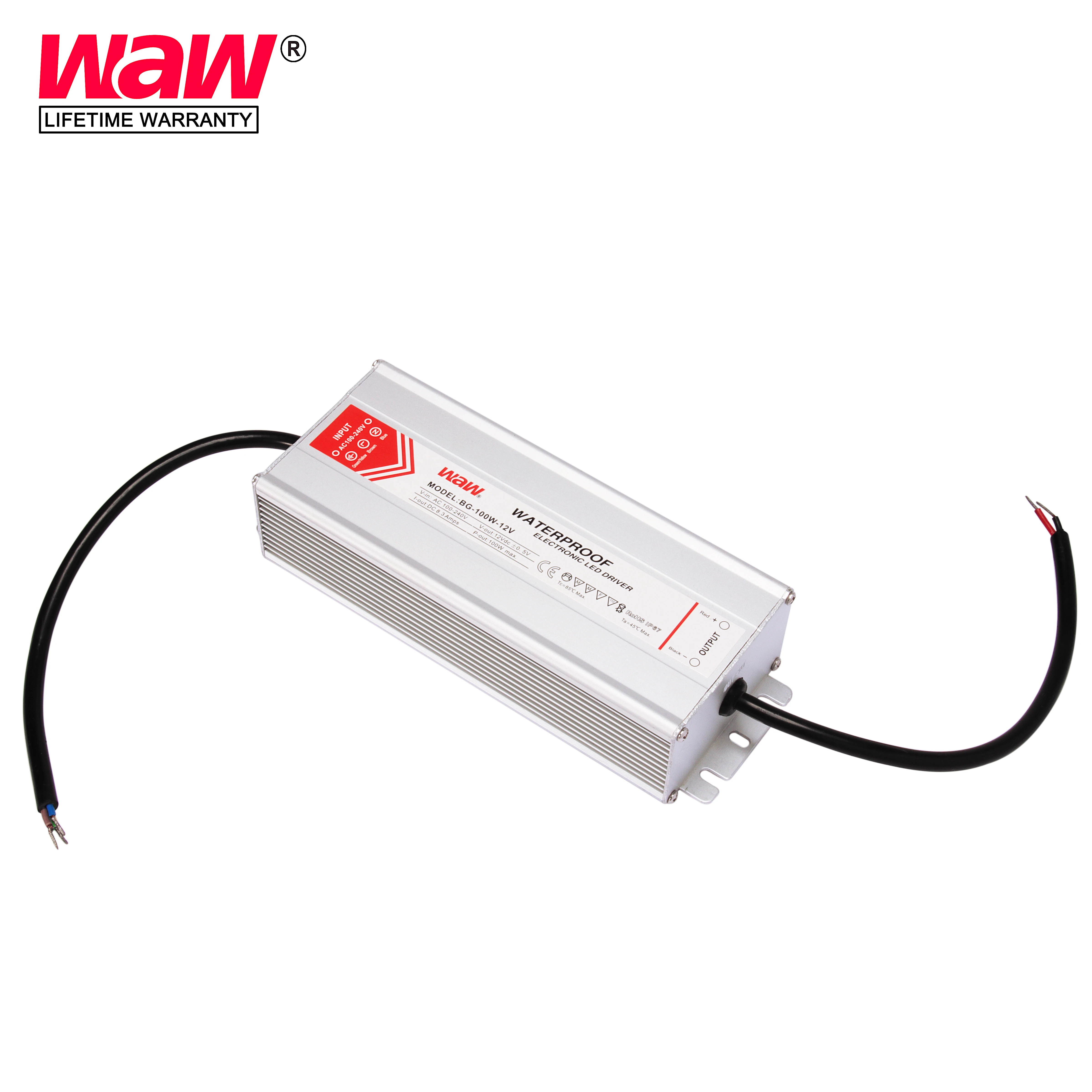 5v 20a 100w constant voltage waterproof IP67 LED driver LED power supply for LED strips