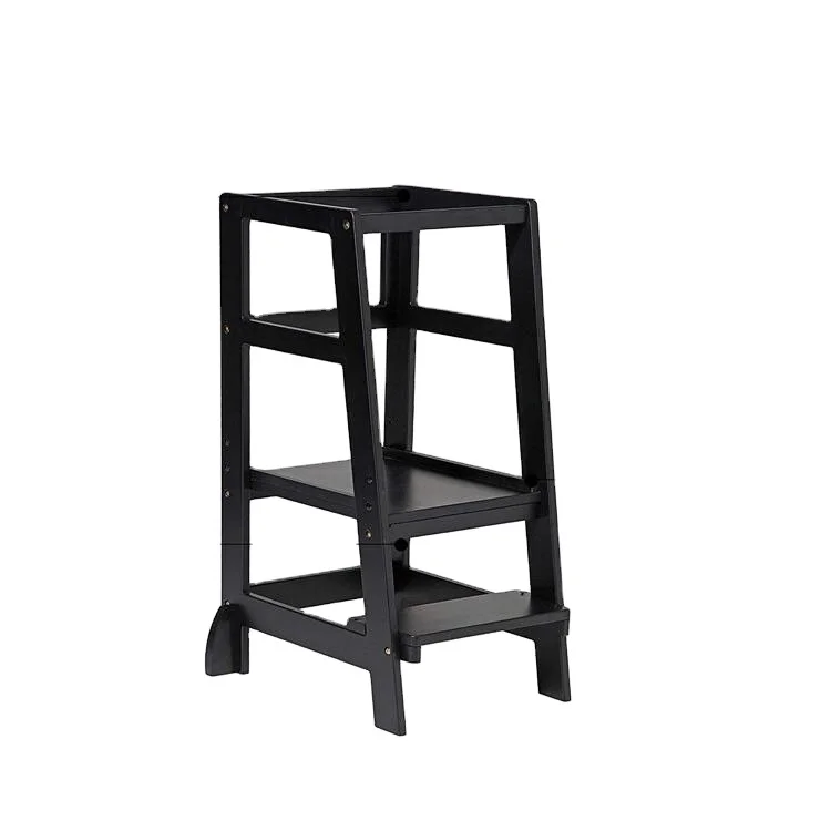 
OEM New Type Hight Adjustable Modern Kids Toddler Learning Tower Kitchen Helper Baby Step Stool 