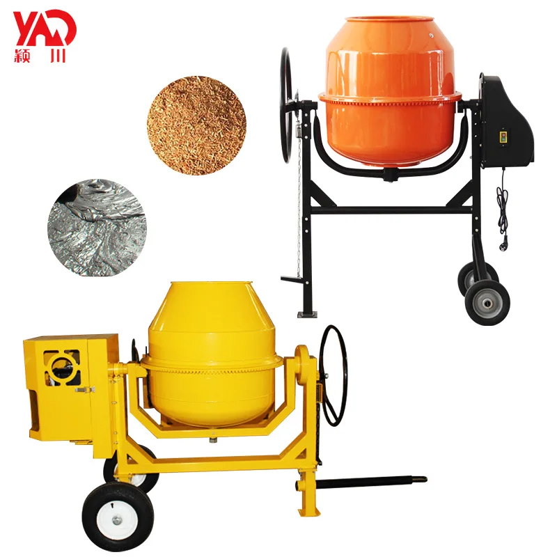 Cement mortar concrete feed roller seed fertilizer drum mixer