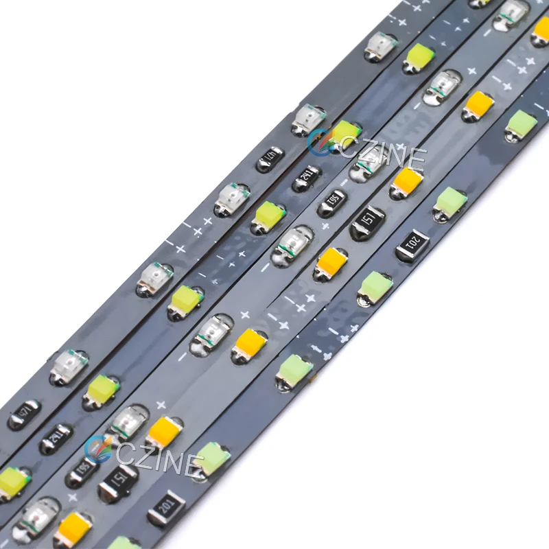 12V 2.5mm 120leds/meter 0805 led strips white warm white red green blue yellow pink ice blue SMD0805 leds strips IP20