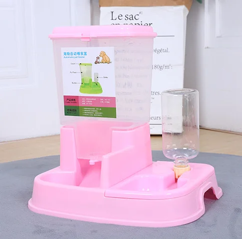 Hot Sale Pet Automatic Feeder Cat Dog Bowl Double Bowl Automatic Water Pet Automatic Feeder Dog Bowl Dog Supplies