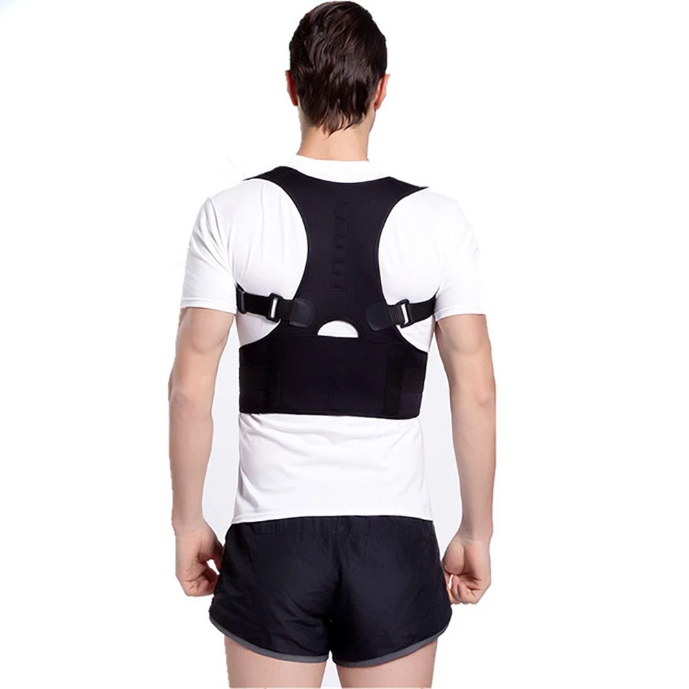 FDBRO Men Women Posture corrector Clavicle Back Support Brace Adjustable Elastic Belt Strap teens Humpback slouching Correction
