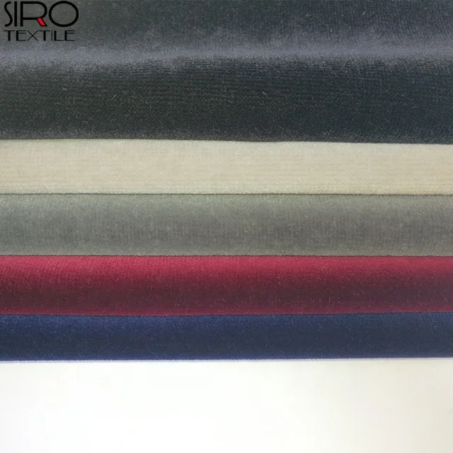 High Quality Heavy Weight FR Treated Woven 100% Cotton Velvet Stage Curtain Fabric Crown Velvet Fabric