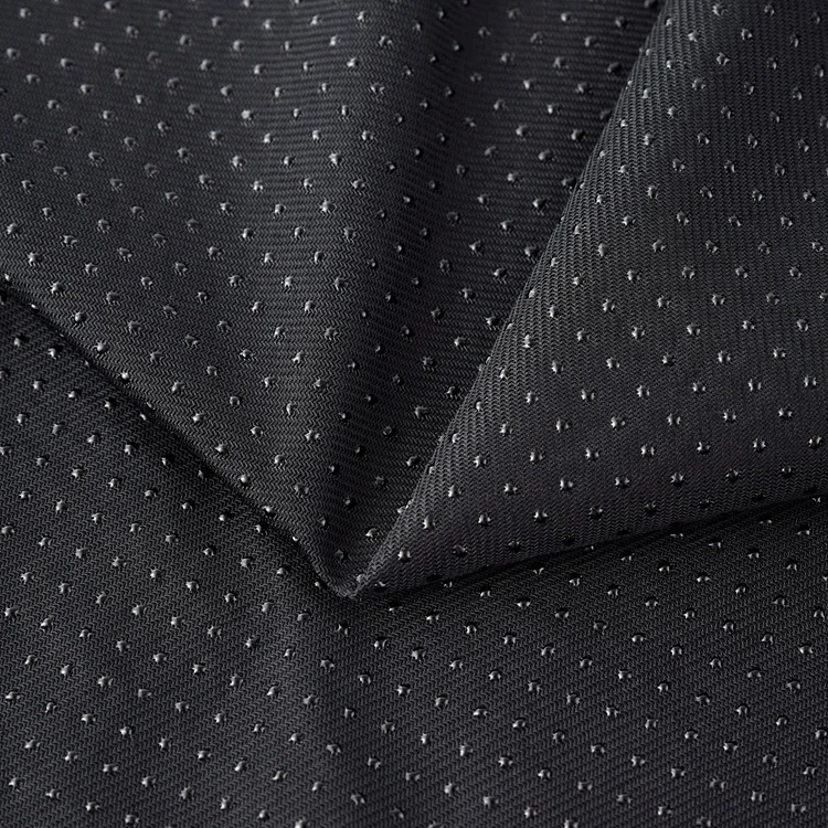 New design white polyester material plain knitting anti-slip non-slip fabric for pet mat