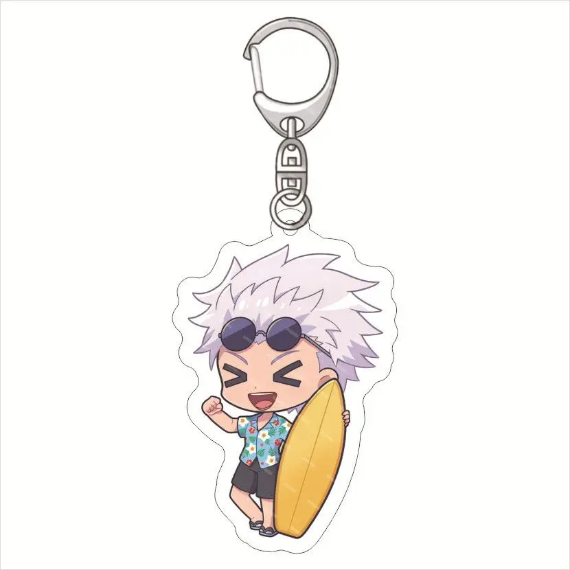 More designs for battling characters Huaiyu Yuzhe Beach five directions and five blessings black anime acrylic keychain