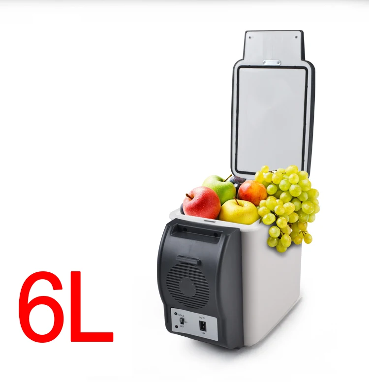 Portable Freezer Warmer Cooler Car Refrigerator 12V Mini Auto Cooler Box 6L