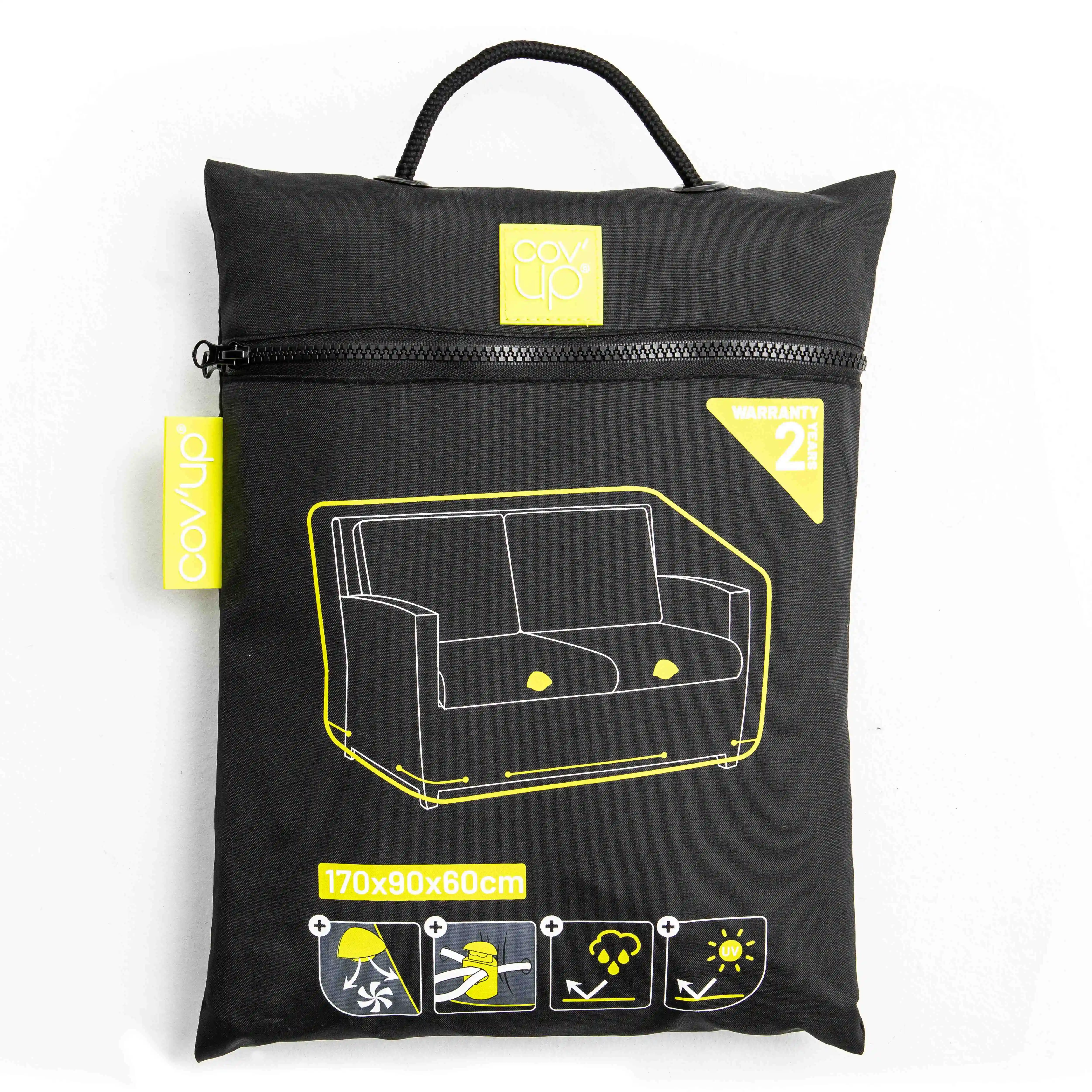 Best Quality Stain-resistant User-Friendly Easy To Install 100% Polyester Dyed Fabric 2 Seater Sofa Cover For Sale