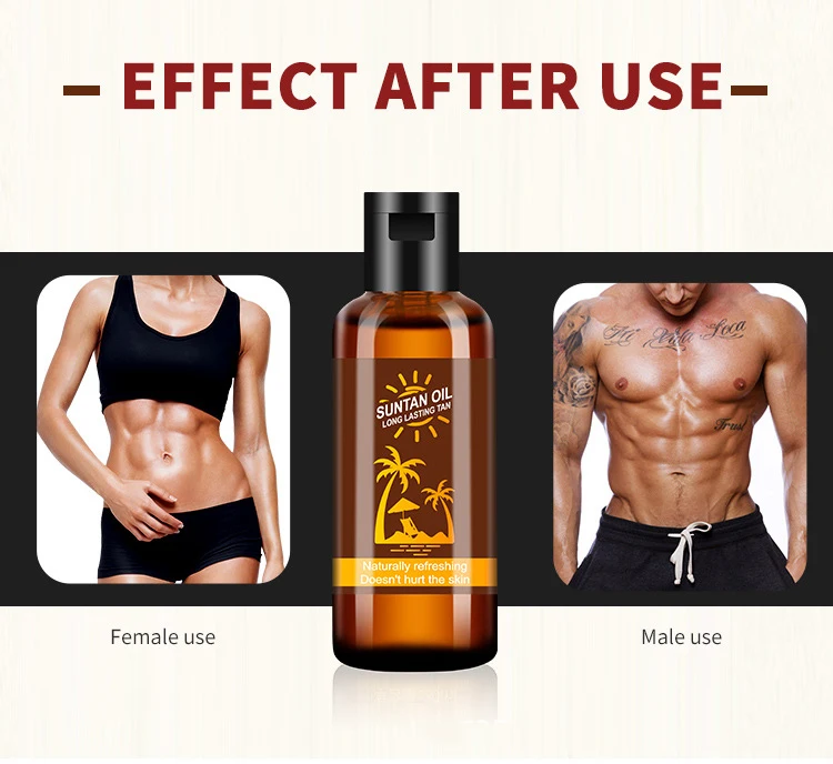 Tanning Oil Beach Tanning Complexion Healthy Bronzer 30ml Body Shimmer Oil
