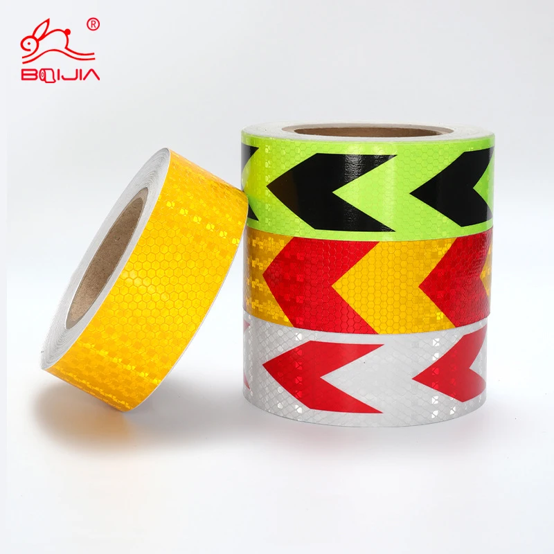 Warning tape red white high viscosity caution electric cable warning tape reflective safety warning conspicuity tape