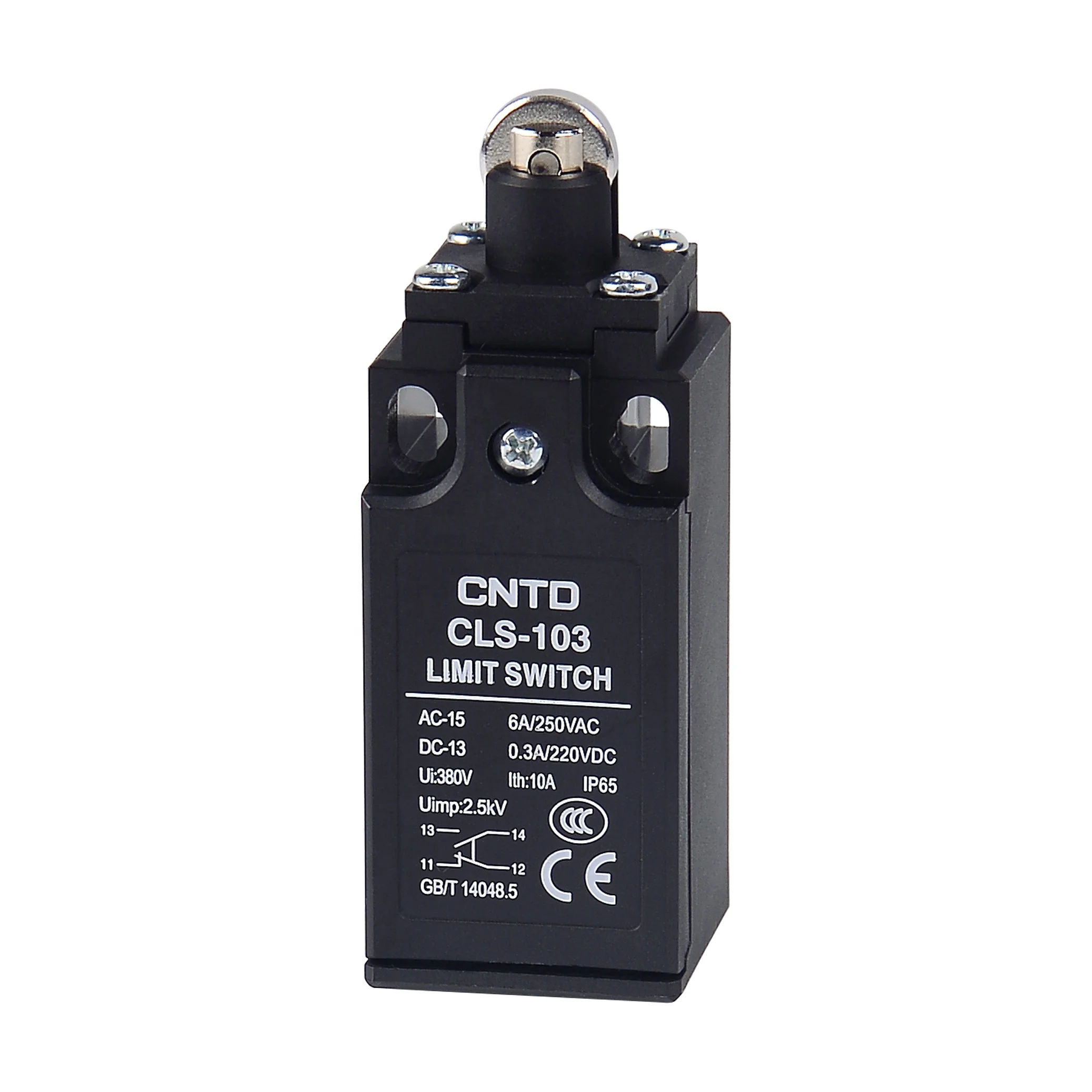 CNTD High Mechanical Strength Double Spring Waterproof Double Circuit Type Vertical Limit Switch CLS-103