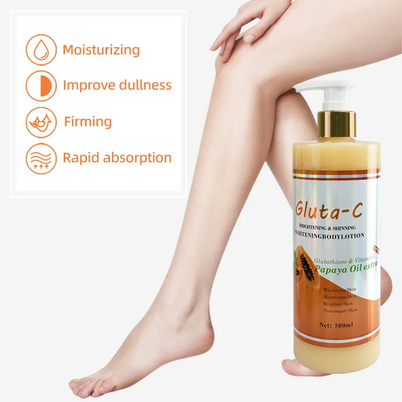 Natural Whitening Papaya Oil Extract Body Cream Day And Night Brightening Moisturizing Lotion Vitamin C Body Lotion