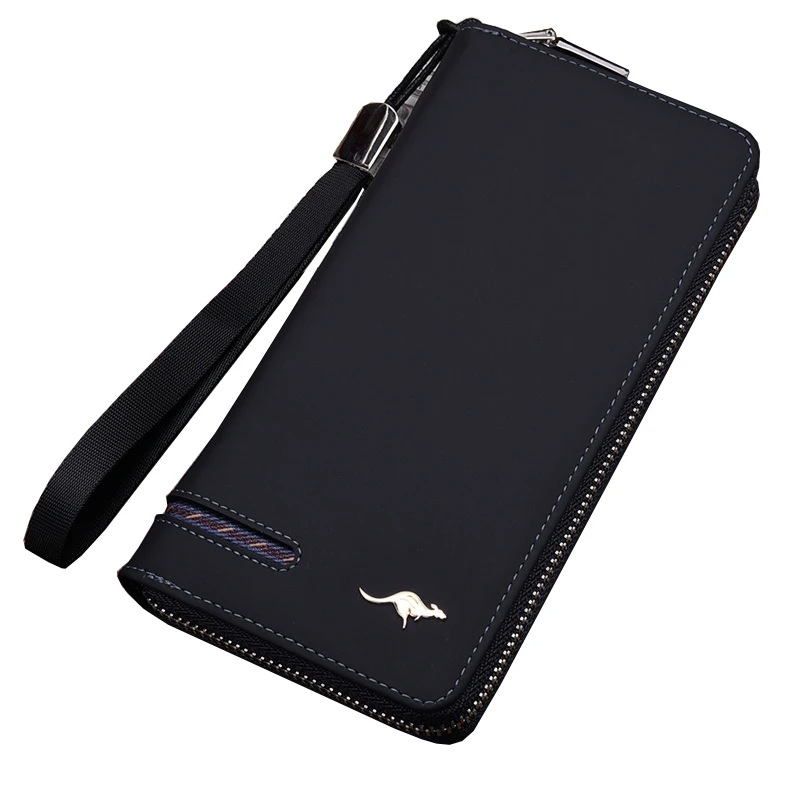 Men Wallets Long Style High Quality Card Holder Male Purse Zipper Large Capacity Brand PU Leather Wallet For Men