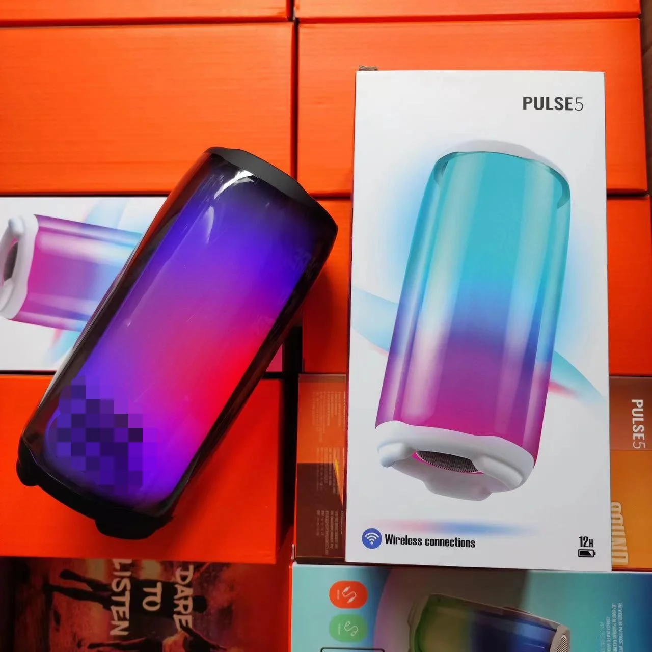 High Quality Pulse 5 Music Dazzle Sound Atmosphere Light Subwoofer Wireless bluetooth Pulse 5 Speaker for JBL