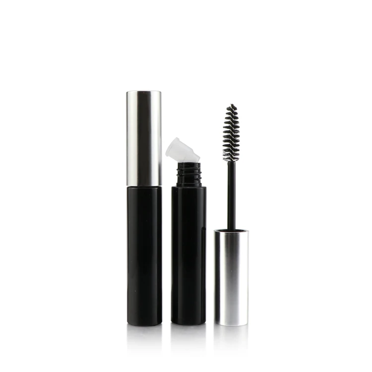 10ml small eyelash Tube Cosmetic plastic Black Cover Mascara Packaging Empty Cosmetic Container Wand Mascara Tube