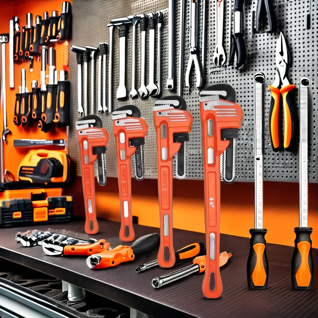 Автомобильный ключ с трубным гаечным ключом