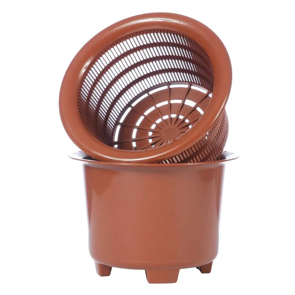 Flower Orchid Plant Mesh Net Pots Double Round Root Controlling Patent Technology Excellent Drainage Good Air Movement pot