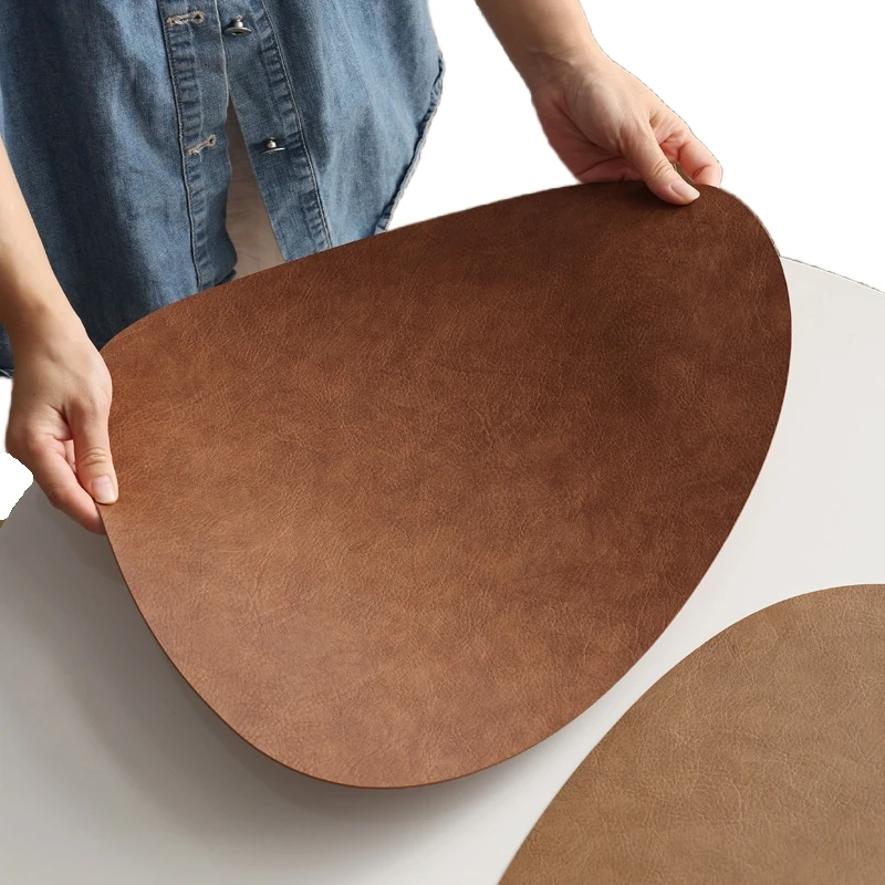 Wholesale Cowhide Patterned Special Placemat Home Waterproof And Oil-Proof Western Placemat