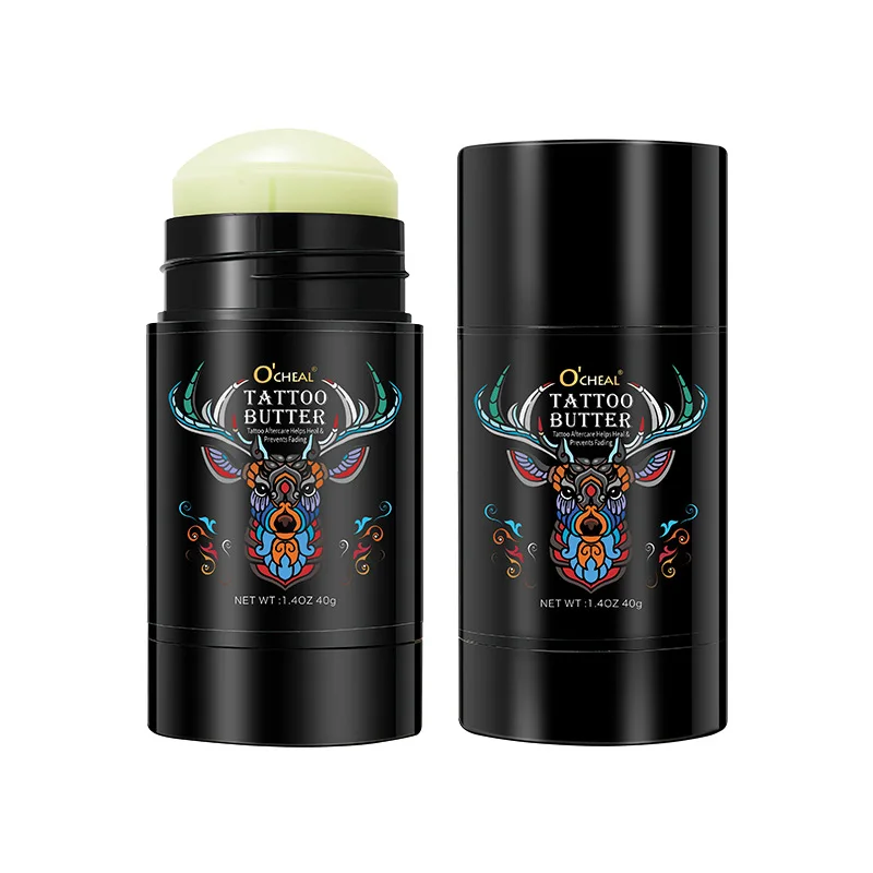 OEM Tattoo Moisturizer Stick Tattoo Aftercare Butter Balm Old & New Tattoo Care Cream Healing Brightener For Color Enhance
