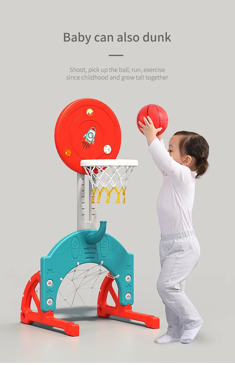 children indoor playground toys plastic material slide and swing set for baby equipment Plastic Kids Toys