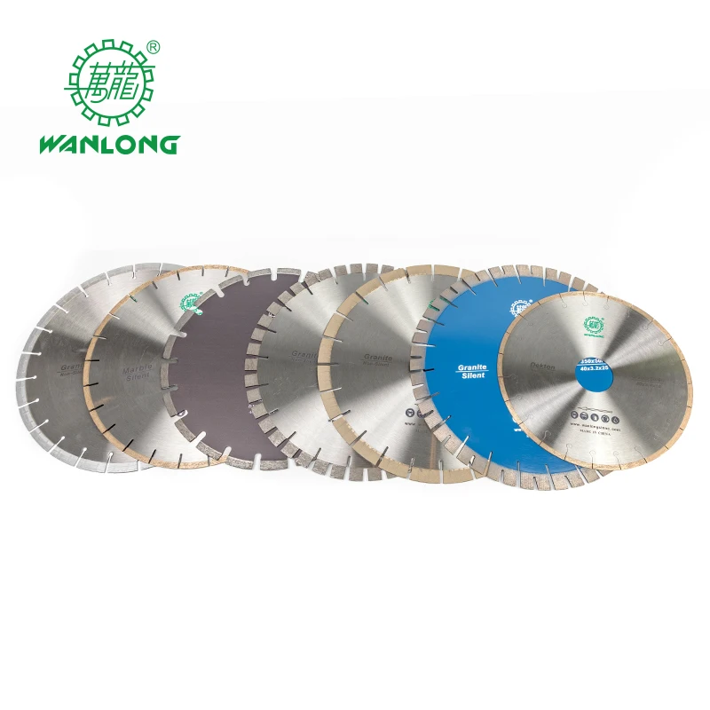 WANLONG Stone Saw Blade Of Horizontal Cutting Blade And Segment For Granite And Marble