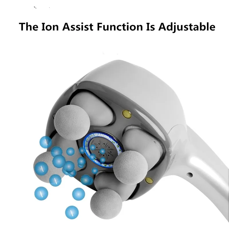2020 Hot Sale Powerful 33W Vibrating Body Massager Device With Ionization 4 Head ABS Small Body Massager