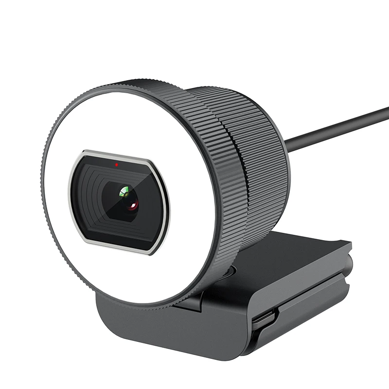 Computer Camera With Ring Light That Can Be Used For Live Broadcast Video Conferencing Chatting And Online Classes