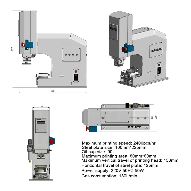 P100-90 desktop ball wine glass cup bar sunglass pens silicone ink mouse lego minifigures manual pad printer machine