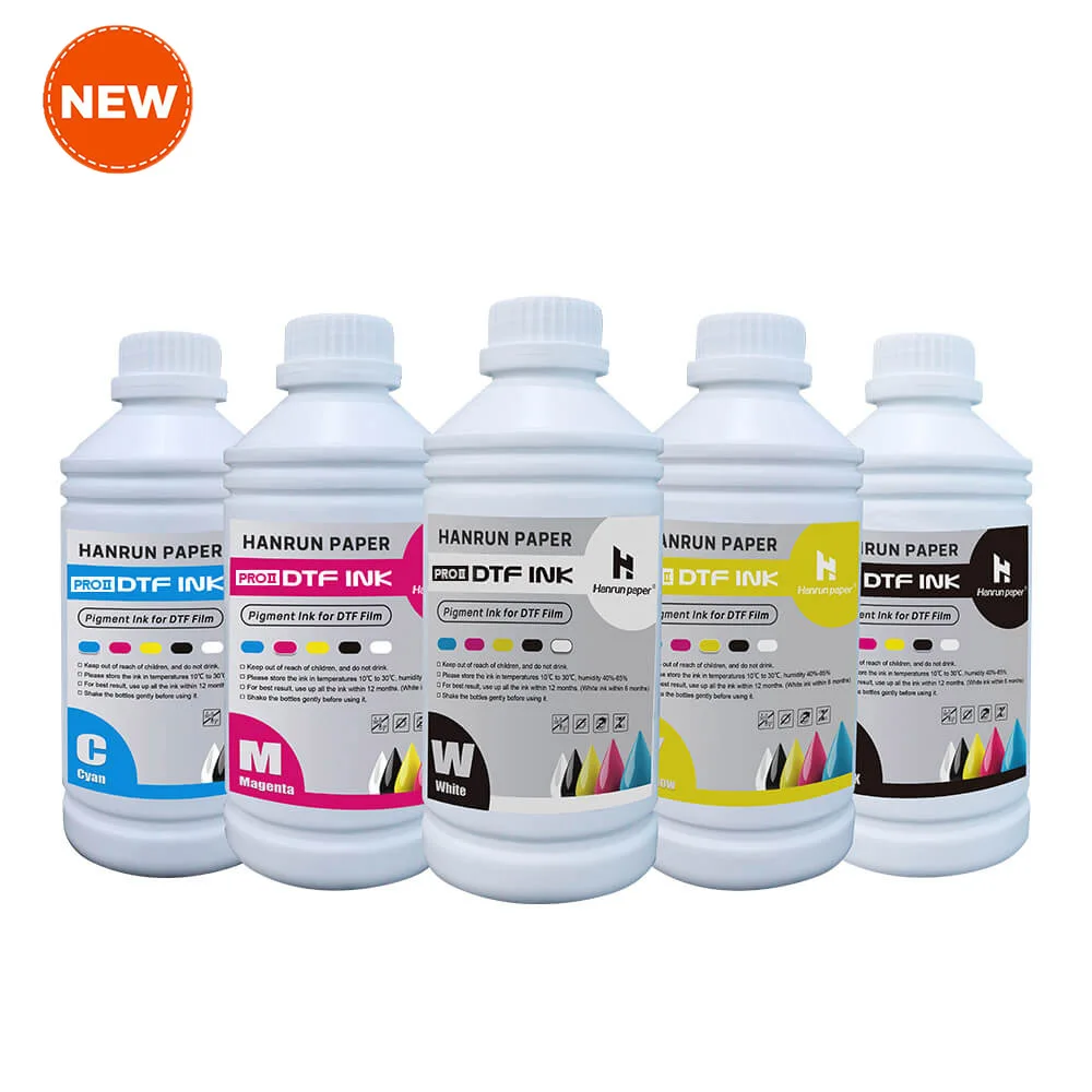 color cmyk+w high quality dtf ink 1000ml inkjet white ink premium for dtf printer