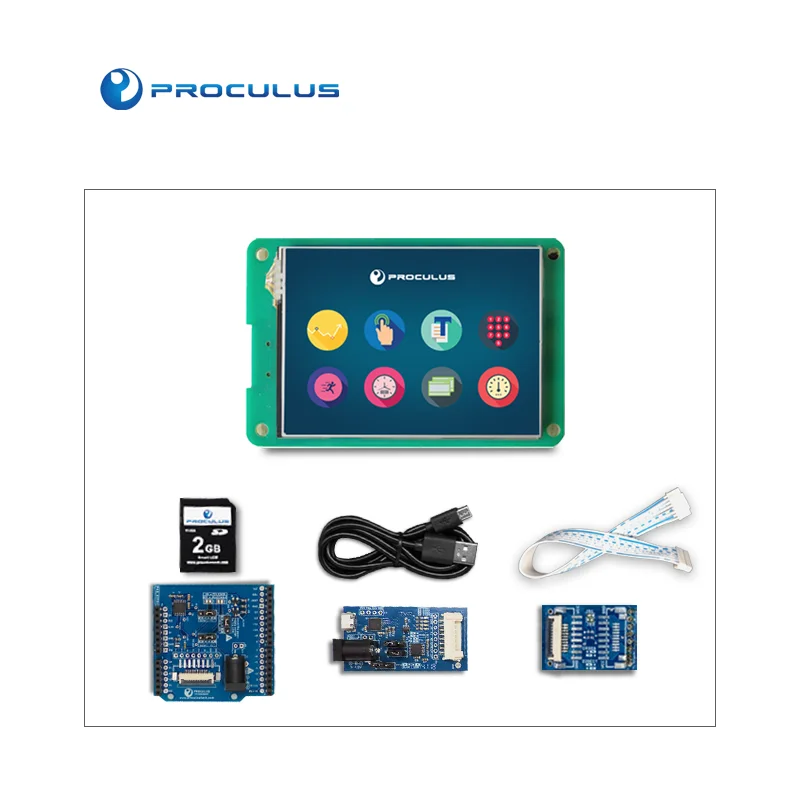 Proculus 2.8 inch mini uart touch screen tft display module HMI smart LCM lcd panel manufacturer for smart home