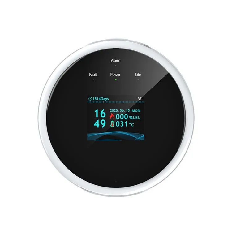 Tuya Wifi Natural Gas-Sensor Household Intelligent Combustible Gas-Alarm Detector Gas-Leakage Sensor Compatible with Alex