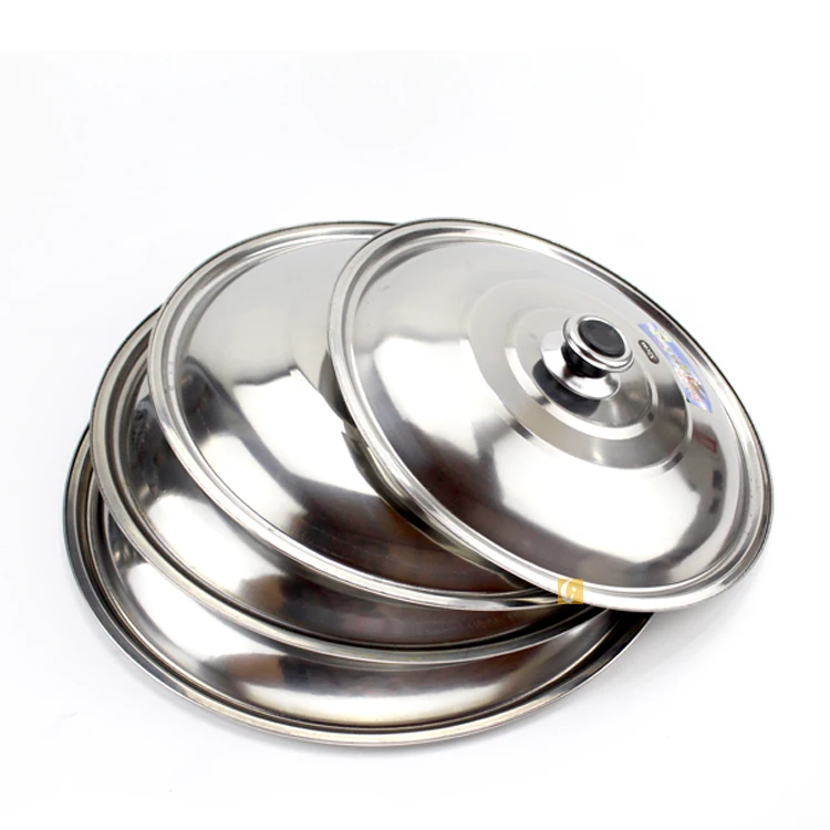Hot sale stainless steel round cooker chinese style wok pan lid multifunction food cover