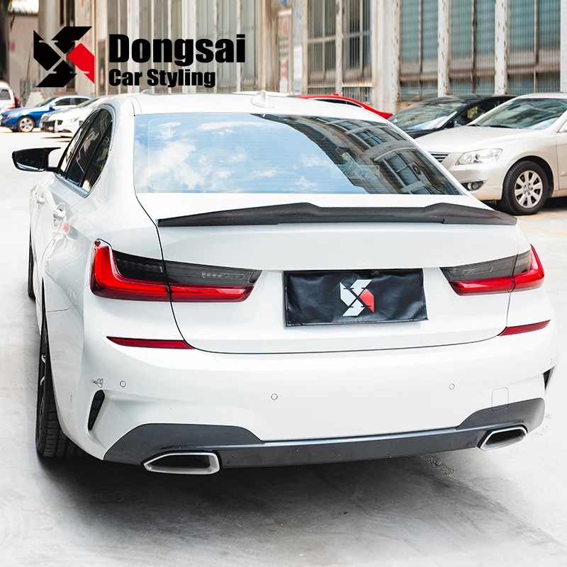 Спойлер из углеродного волокна в стиле PSM заднее крыло багажника Ducktail для BMW 3 серии G20 320i 335i G80 M3 CS 2019 +