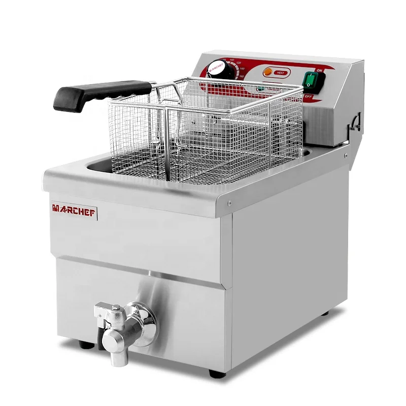 Professional CE certificated restaurant 42l heavy duty big commercial electric double chicken deep fryer machine