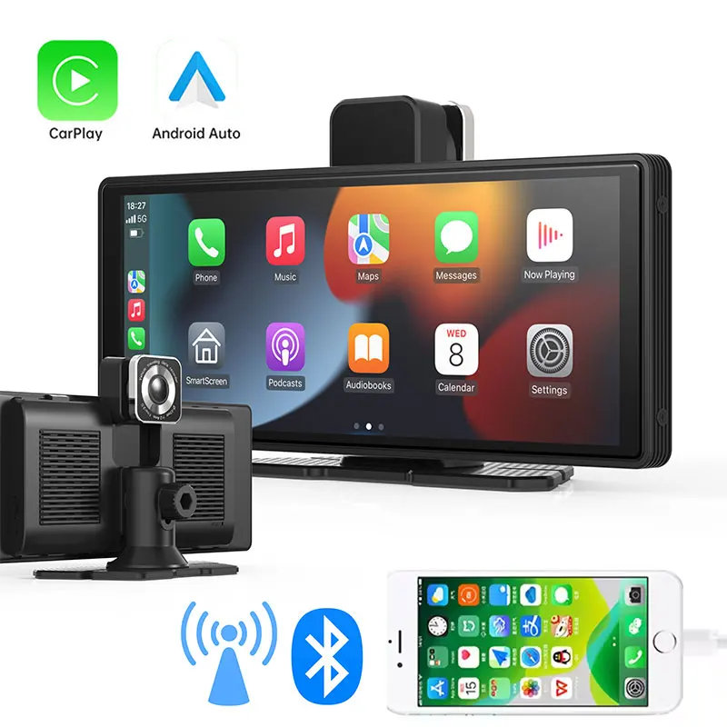 Car mounted intelligent screen 10.26-inch wireless Carplay Android auto mirror connection navigation driving recorder car camera