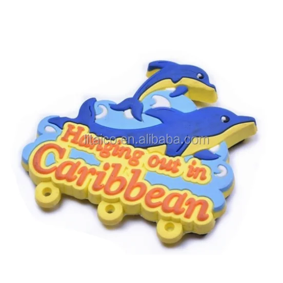 Мягкая наклейка на холодильник из ПВХ с различными туристическими аттракционами в разных странах