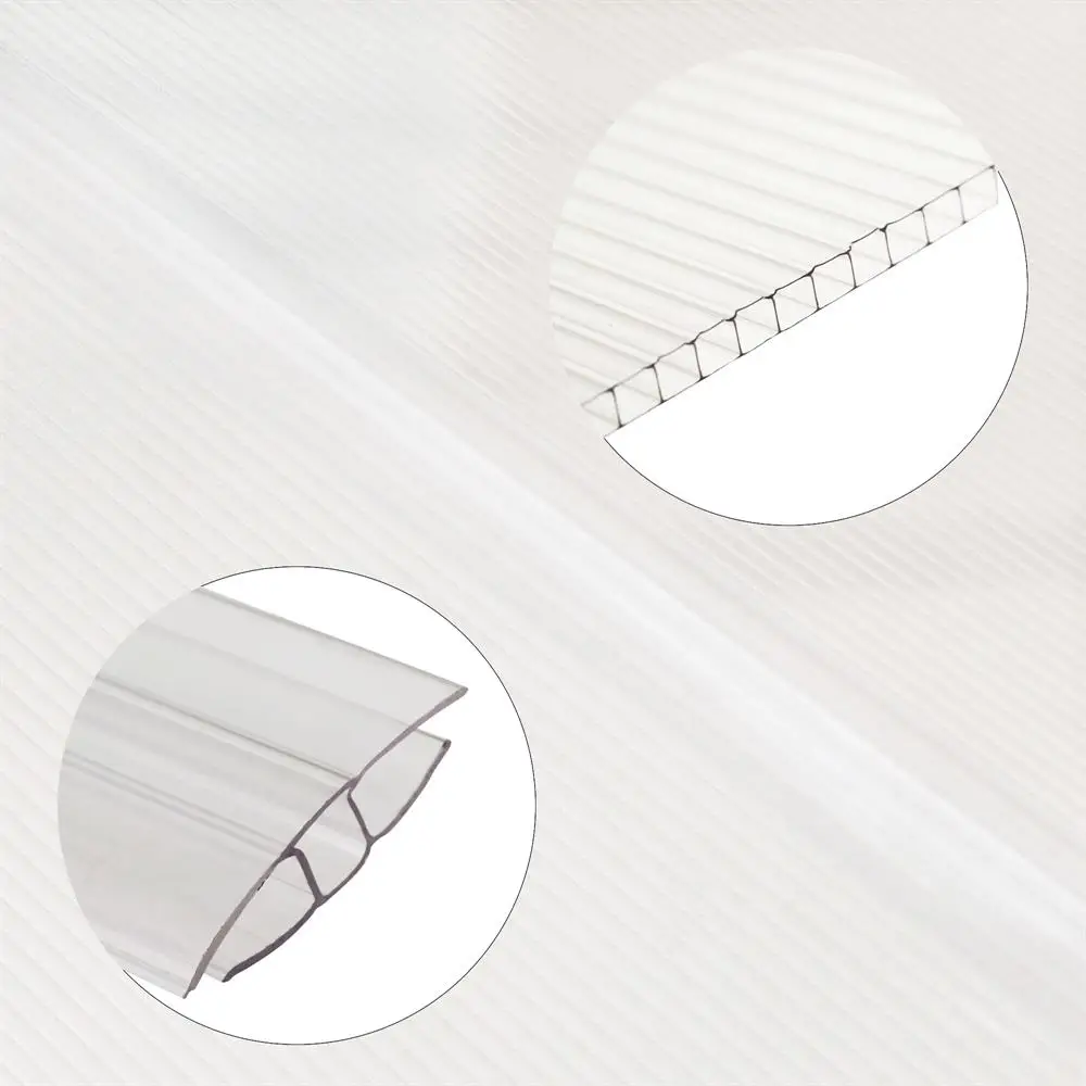 BSCI Audited DIY Mail Order Design 90x200cm Polycarbonate Door Awning