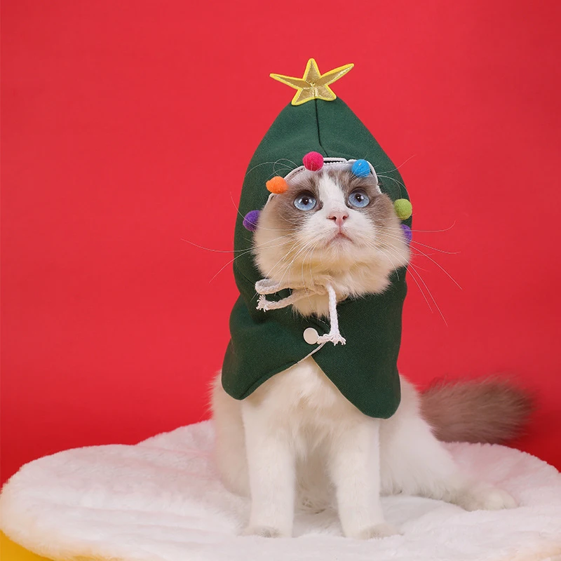 Cozy Cotton Pet Costume Cartoon Style Winter Coat for Halloween and Christmas Perfect Warm Clothing for Cats and Dogs